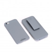 New Walleva Grey Holster Case For iPhone 5C With Belt Clip
